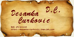 Desanka Ćurković vizit kartica